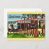 Carte Postale État de Washington vintage (Devant / Derrière)