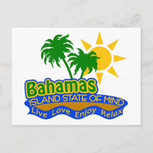 Carte postale état d'esprit des Bahamas