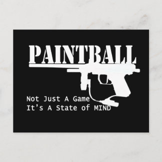 Carte Postale État d'esprit du Paintball