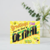 Carte postale État drôle de refus de voeux (Debout devant)