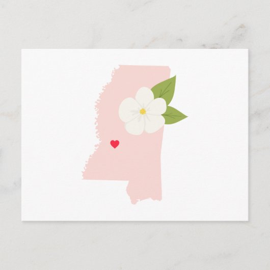 Carte Postale État du Mississippi (Devant)