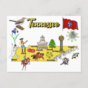 Carte Postale Etat du Tennessee, USA