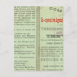 Carte Postale État du Texas