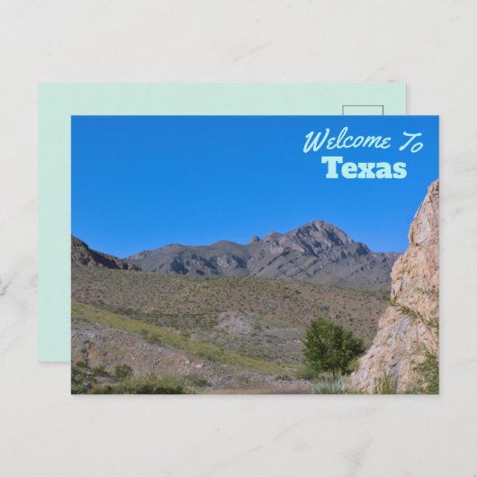 Carte Postale État du Texas (Devant / Derrière)