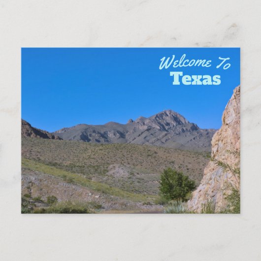Carte Postale État du Texas (Devant)