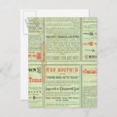 Carte Postale État du Verso du Texas (Devant / Derrière)