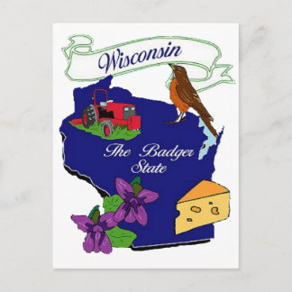 Carte Postale État du Wisconsin