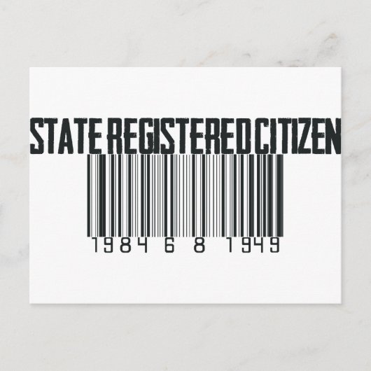 Carte Postale État enregistré (Devant)