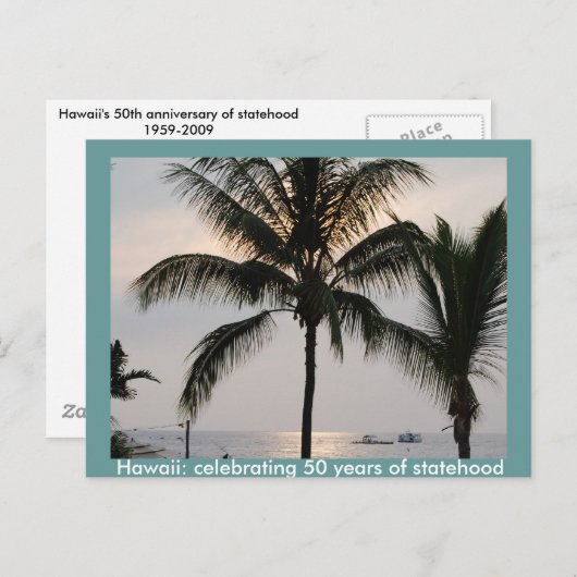 Carte Postale État hawaïen (Devant / Derrière)