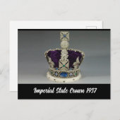 Carte Postale État impérial Couronne 1937 (Devant / Derrière)