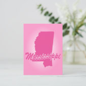 Carte Postale État rose Mississippi (Debout devant)