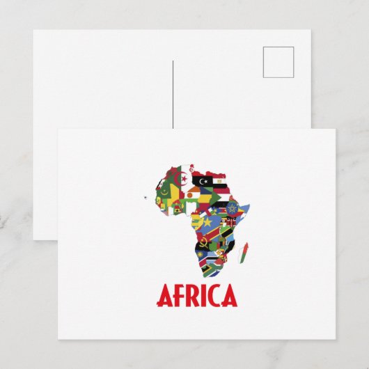 Carte Postale États d'Afrique (Devant / Derrière)