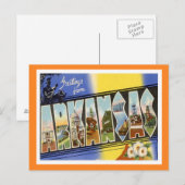 Carte Postale États de l'Arkansas (Devant / Derrière)
