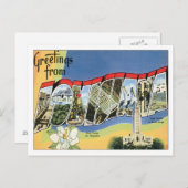 Carte Postale États de Louisiane États-Unis (Devant / Derrière)