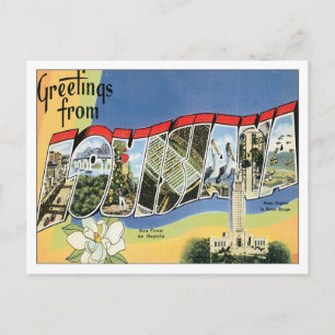 Carte Postale États de Louisiane États-Unis