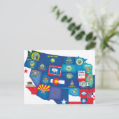 Carte Postale États des États-Unis (Debout devant)