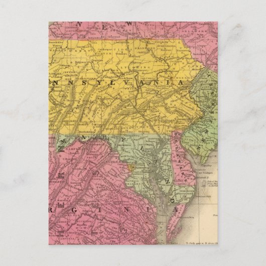 Carte Postale États du milieu, États-Unis (Devant)