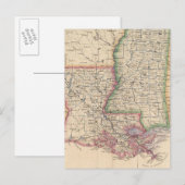 Carte Postale États du Mississippi et de Louisiane (Devant / Derrière)