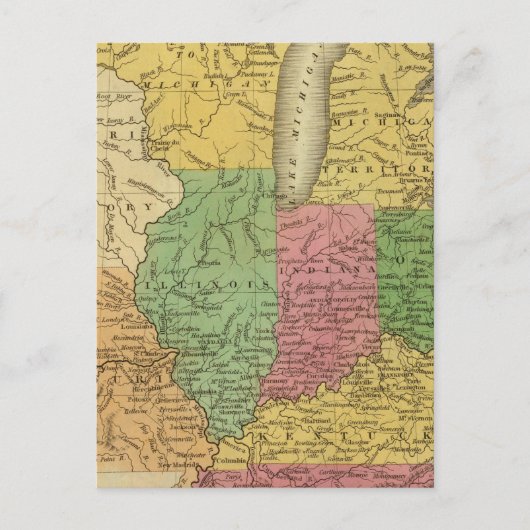 Carte Postale États occidentaux, territoires (Devant)
