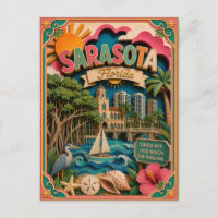 États PopCut Sarasota Floride Art Papier