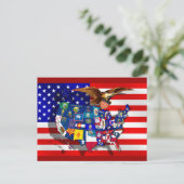 Carte Postale États-Unis Amérique (Debout devant)