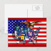 Carte Postale États-Unis Amérique (Devant / Derrière)