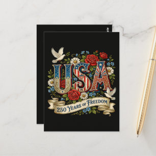 Carte Postale États-Unis Amérique 1776-2026 250 Ans de Liberté