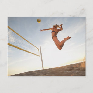 Carte Postale États-Unis, Californie, Los Angeles, femme jouant