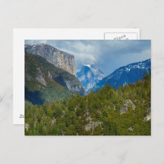 Carte Postale États-Unis, Californie. View of Half Dome In Yosem (Devant / Derrière)