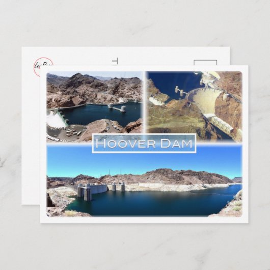 Carte Postale États-Unis Clark Comté Nevada - Mohave Comté Arizo (Devant / Derrière)