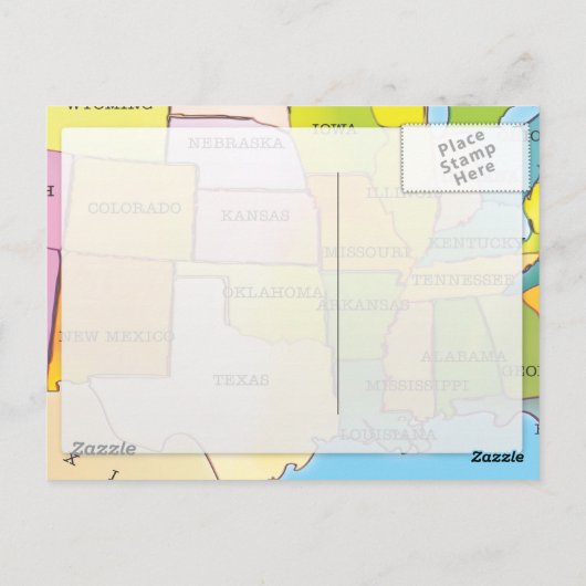 Carte Postale États-Unis d'Amérique (Dos)