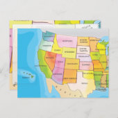 Carte Postale États-Unis d'Amérique (Devant / Derrière)