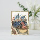 Carte Postale États-Unis Drapeau Union de guerre civile Parade d (Debout devant)