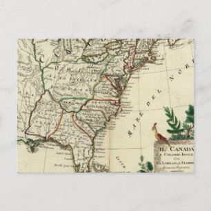 Carte Postale États-Unis et Canada