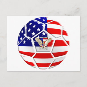 Carte Postale États-Unis États-Unis Soccer Ball cadeaux pour les