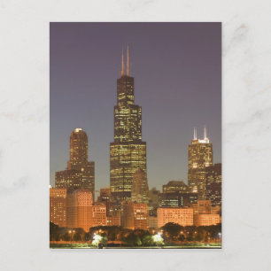 Carte Postale États-Unis, Illinois, Chicago : Skyline de la vill
