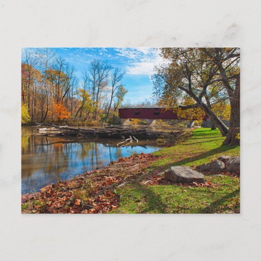 Carte Postale États-Unis, Indiana, Cataract Falls (Devant)