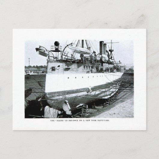 Carte Postale États-Unis Maine à Drydock (Devant)