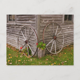 Carte Postale États-Unis, Maine. Roues de chariot