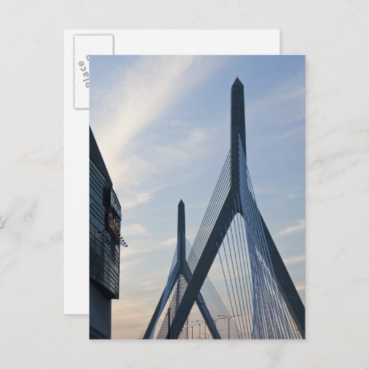 Carte Postale États-Unis, Massachusetts, Boston. Le pont Zakim.  (Devant / Derrière)