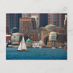 Carte Postale États-Unis, Massachusetts. Skyline du front de mer