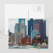 Carte Postale États-Unis, Massachusetts. Skyline du front de mer (Devant / Derrière)