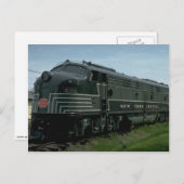 Carte Postale États-Unis, New York Central EMD E8 diesel passage (Devant / Derrière)