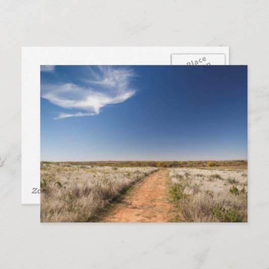 Carte Postale États-Unis, Oklahoma, Black Kettle National Grassl (Devant / Derrière)