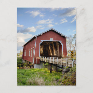 Carte Postale États-Unis, Oregon, Scio, pont Shimanek