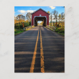 Carte Postale États-Unis, Oregon, Scio, pont Shimanek 2