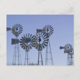 Carte Postale États-Unis, TEXAS, Lubbock : American Wind Power C