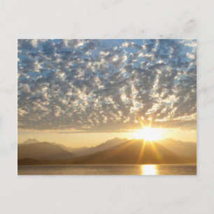 Carte Postale États-Unis, Washington, Seabeck. Coucher de soleil