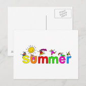 Carte Postale Été (Devant / Derrière)