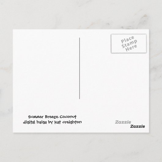 Carte Postale Été (Dos)